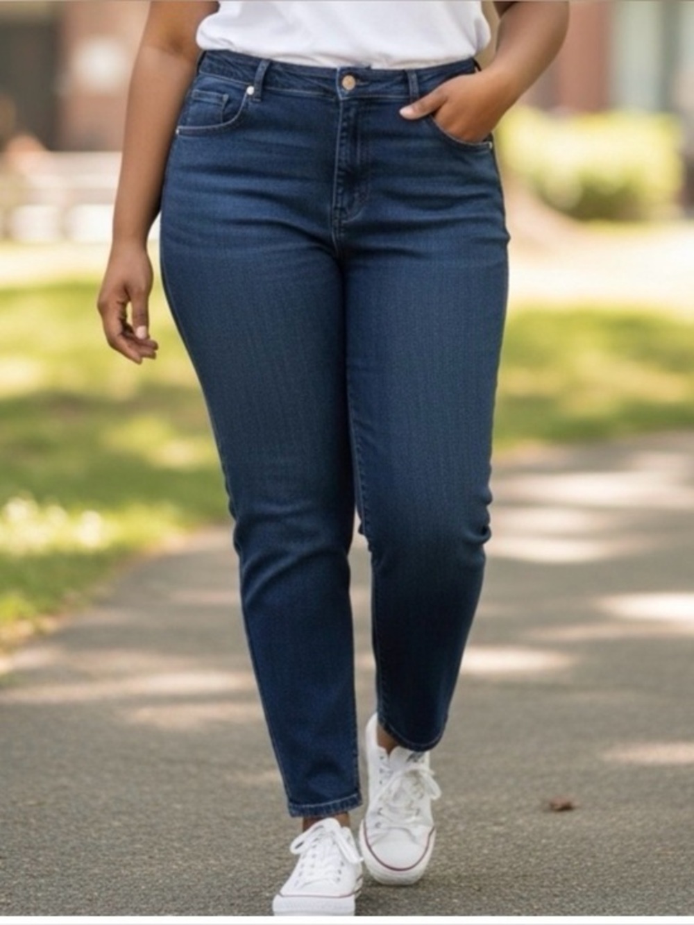 🫶🏻 Avenue Blues Classic High-Rise Dark Blue Women’s Jeans